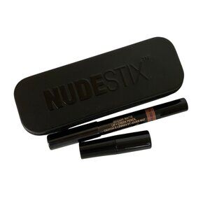 Nudestix Intense Matte Lip & Cheek Pencil SUNKISSED NUDE With Sharpener in Box